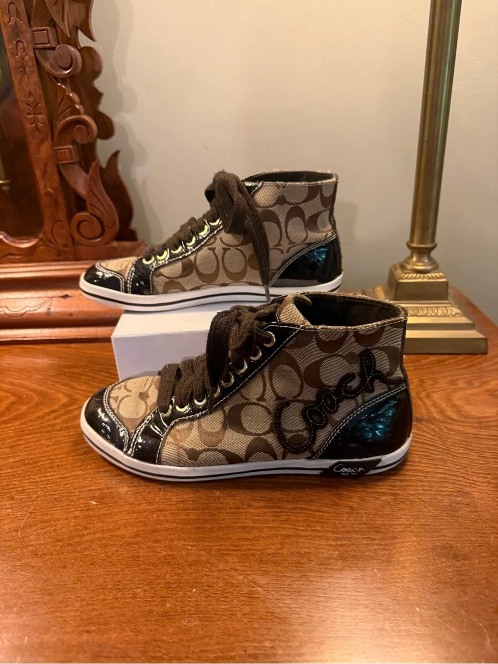 Coach brown signature